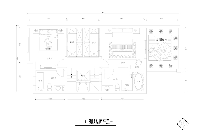 三层平面图